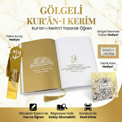 Gölgeli Kur’an-ı Kerim Seti • Yazarak Öğren, Kalbine Yaz